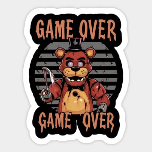 Five Nights At Freddy's Game Over Sticker